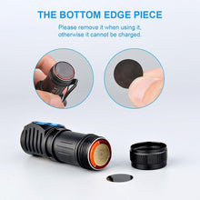 Load image into Gallery viewer, Rechargeable High Lumen Super Bright Powerful LED CREE XP-L HI Flashlight Magnetic Water & Impact Resistant Handheld Flashlights For Outdoor Camping Hiking Riding