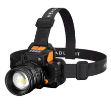 Load image into Gallery viewer, Rechargeable High Lumens Work Headlight Ultra Bright Headlamp LED Headlight Sensor Powerful Head Lamp Waterproof Flashlight For Adults Running Hiking Camping Fishing