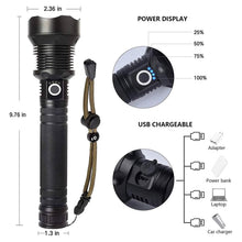 Load image into Gallery viewer, Rechargeable LED Flashlights 90000 Lumens