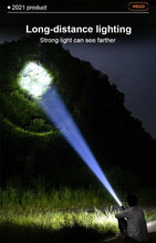 Load image into Gallery viewer, Rechargeable LED Flashlights High Lumens Waterproof Zoomable Super Bright Tactical Flashlight Powerful USB LED CREE Flashlight Hand Lamp For Hiking Camping Household Outdoor Sport