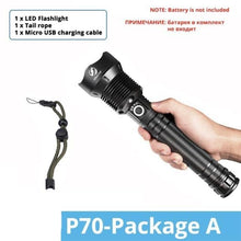 Load image into Gallery viewer, Rechargeable LED Flashlights Waterproof Hnadheld Super Bright High Lumens Zoomable Powerful Lamp Bead Flashlight Torch For Outdoor & Indoor Camping Running Fishing Hiking Lamp