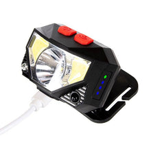 Load image into Gallery viewer, Rechargeable LED Powerfull Headlamp Flashlight USB Waterproof Headlamp Motion Body Sensor Headlight For Adults & Kids Camping Flashlight Outdoors Camping Running Biking Fishing