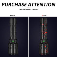 Load image into Gallery viewer, Rechargeable LED Tactical Flashlights Waterproof Powerful High Lumen Super Bright Power LED Aluminum Flashlight For Hiking Outdoor Camping Fishing Jogging Running HouseholdPowerful Light