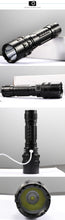Load image into Gallery viewer, Rechargeable LED Tactical Flashlights Waterproof Powerful High Lumen Super Bright Power LED Aluminum Flashlight For Hiking Outdoor Camping Fishing Jogging Running HouseholdPowerful Light