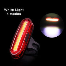 Load image into Gallery viewer, Rechargeable LED USB Mountain Bike Tail Light Taillight Safety Warning Bicycle Rear Light Bicycle Lamp Red High Intensity Rear LED Accessories Fits On Any Road Bikes Helmets
