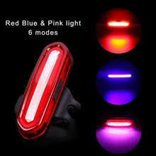 Load image into Gallery viewer, Rechargeable LED USB Mountain Bike Tail Light Taillight Safety Warning Bicycle Rear Light Bicycle Lamp Red High Intensity Rear LED Accessories Fits On Any Road Bikes Helmets