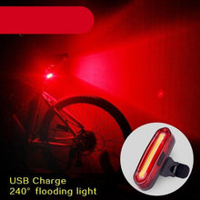 Load image into Gallery viewer, Rechargeable LED USB Mountain Bike Tail Light Taillight Safety Warning Bicycle Rear Light Bicycle Lamp Red High Intensity Rear LED Accessories Fits On Any Road Bikes Helmets