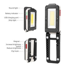 Load image into Gallery viewer, Rechargeable Magnetic Folding LED Outdoor Light