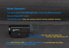 Load image into Gallery viewer, Rechargeable Spotlight Flashlight Waterproof Adjustable High Lumen Super Bright USB LED Tactical Flashlight Gift Giving Torch Rail Mounted Flashlight For Outdoor Camping Hiking Fishing Jogging Walking