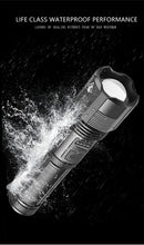 Load image into Gallery viewer, Rechargeable Tactical Flashlight USB LED High Quality Zoomable Torchlight High Lumen Super Bright Flashlight Waterproof Flashlight For Outdoor Best Camping Hiking Riding Flashlight