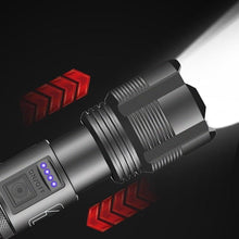 Load image into Gallery viewer, Rechargeable Tactical Flashlight USB LED High Quality Zoomable Torchlight High Lumen Super Bright Flashlight Waterproof Flashlight For Outdoor Best Camping Hiking Riding Flashlight