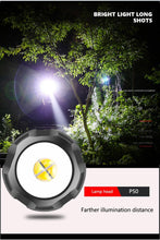 Load image into Gallery viewer, Rechargeable Tactical Flashlight USB LED High Quality Zoomable Torchlight High Lumen Super Bright Flashlight Waterproof Flashlight For Outdoor Best Camping Hiking Riding Flashlight