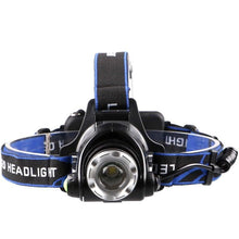Load image into Gallery viewer, Rechargeable Ultra-bright High Lumen LED Headlamp Hands-Free USB Zoomable Headlight Waterproof Super Bright Head Lights For Fishing Camping Hiking Riding JoggingTorch Flashlight
