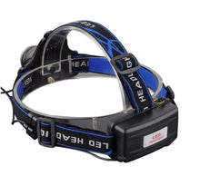 Load image into Gallery viewer, Rechargeable Ultra-bright High Lumen LED Headlamp Hands-Free USB Zoomable Headlight Waterproof Super Bright Head Lights For Fishing Camping Hiking Riding JoggingTorch Flashlight
