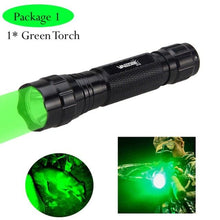 Load image into Gallery viewer, Rechargeable USB Charger High Lumen LED Light Tactical Flashlight With Rail Mount Led Light White Tactical Flashlight Pressure Switch For Long Distance Night Hunting