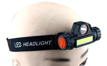 Load image into Gallery viewer, Rechargeable Waterproof Powerful LED Headlamp Portable Mini Built-in 18650 Battery Flashlight For Portable Head Lamp Flashlight, Outdoor Lightweight Durable Headlight For Outdoor Running Camping Reading Fishing Walking Jogging Headlight