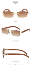Load image into Gallery viewer, Rectangle Sunglasses for Men/Women Small Rimless Square Shade Eyewear Sunglasses For Men Super Clear Rimless Sunglasses Classic Driving Square Sunglasses