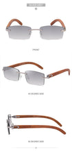 Load image into Gallery viewer, Rectangle Sunglasses for Men/Women Small Rimless Square Shade Eyewear Sunglasses For Men Super Clear Rimless Sunglasses Classic Driving Square Sunglasses