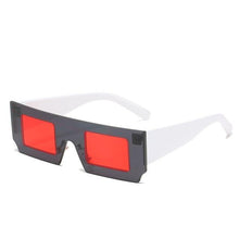 Load image into Gallery viewer, Rectangle Sunglasses for Women Retro Trendy Fashion Glasses Oval Lenses Narrow Thin Square Frame with UV400 Protection Decent Contrast Color Slice Box Style Glasses In Ocean Color Sunglasses For Men & Women