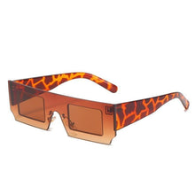 Load image into Gallery viewer, Rectangle Sunglasses for Women Retro Trendy Fashion Glasses Oval Lenses Narrow Thin Square Frame with UV400 Protection Decent Contrast Color Slice Box Style Glasses In Ocean Color Sunglasses For Men & Women