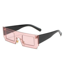 Load image into Gallery viewer, Rectangle Sunglasses for Women Retro Trendy Fashion Glasses Oval Lenses Narrow Thin Square Frame with UV400 Protection Decent Contrast Color Slice Box Style Glasses In Ocean Color Sunglasses For Men & Women