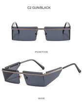 Load image into Gallery viewer, Rectangle Sunglasses Frameless Glasses Classic New Small Rimless Sunglasses For Women New Fashionable Square Sunglasses For Men New Eyewear Retro Rectangle Shape Glasses For Female In New Shades