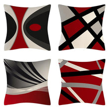 Load image into Gallery viewer, Red Abstract Cushion Cover Geometric Pillow Cases Sofa Decorative Modern Abstract Painting Pillow Case Beautiful Cushion Covers Fashion Pillowcase Pillow Cover