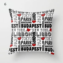 Load image into Gallery viewer, Red Abstract Cushion Cover Geometric Pillow Cases Sofa Decorative Modern Abstract Painting Pillow Case Beautiful Cushion Covers Fashion Pillowcase Pillow Cover