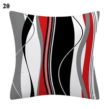 Load image into Gallery viewer, Red Abstract Cushion Cover Geometric Pillow Cases Sofa Decorative Modern Abstract Painting Pillow Case Beautiful Cushion Covers Fashion Pillowcase Pillow Cover