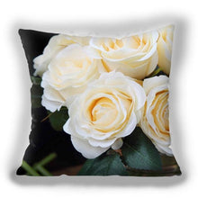 Load image into Gallery viewer, Red Flower Cushion Pillow Covers Love Pillow Covers Decorative Linen Square Couple Cushion Cases Home Decor Polyester Throw Pillow Case Super Soft Short Plush Cushion Cover Festive Home Decorative Cushions 45X45CM