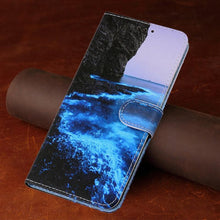 Load image into Gallery viewer, Redmi9T Magnetic Leather Phone Case on For Xiaomi Redmi 9T 9AT 9A 9C NFC Redmi9 9 T A Power 9Prime Wallet Book Cute Cover Colorful Premium Leather Wrist Strap Viewing Stand Magnetic Folio Inner Protective Flip Cover