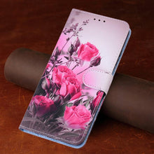 Load image into Gallery viewer, Redmi9T Magnetic Leather Phone Case on For Xiaomi Redmi 9T 9AT 9A 9C NFC Redmi9 9 T A Power 9Prime Wallet Book Cute Cover Colorful Premium Leather Wrist Strap Viewing Stand Magnetic Folio Inner Protective Flip Cover