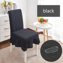 Load image into Gallery viewer, Removable Washable Furniture Protector for Kids Pets Home Waterproof Plaid Elastic Plain Dining Table Chair Cover Dining Room Chair Cover Skirt Stool Cover Chair Spandex Seat Covers