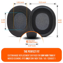 Load image into Gallery viewer, Replacement Earpads For Sony MDR 7506