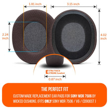 Load image into Gallery viewer, Replacement Earpads For Sony MDR 7506