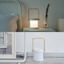 Load image into Gallery viewer, Retractable Bedroom Bedside Reading Light Folding Led Desk Lamp Wooden Handle Portable Lantern Light For Camping Emergency Lamps Decorative Table Lamp Cute Study Lamps for Bedroom Décor