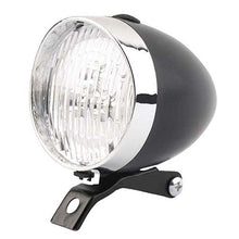 Load image into Gallery viewer, Retro Bicycle Retro Headlight Waterproof Perspective Strong Body Warning Safety Headlight Classical Cool Silver/Black Cycling Bicycle Headlight Retro Front Vintage Bike Light Night Riding Safety Head Lamp