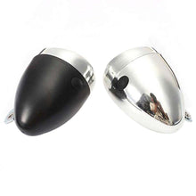 Load image into Gallery viewer, Retro Bicycle Retro Headlight Waterproof Perspective Strong Body Warning Safety Headlight Classical Cool Silver/Black Cycling Bicycle Headlight Retro Front Vintage Bike Light Night Riding Safety Head Lamp