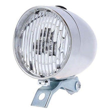 Load image into Gallery viewer, Retro Bicycle Retro Headlight Waterproof Perspective Strong Body Warning Safety Headlight Classical Cool Silver/Black Cycling Bicycle Headlight Retro Front Vintage Bike Light Night Riding Safety Head Lamp