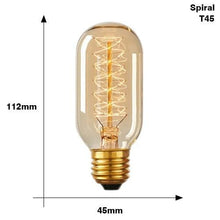 Load image into Gallery viewer, Retro Edison Light Bulb Vintage Edison Lamp Vintage Incandescent Edison Light Bulbs Edison Filament Light Bulb Dimmable Warm White Different Shape Light