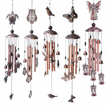 Load image into Gallery viewer, Retro Metal Romantic Wind Catcher Animal Wind Chime Iron Art Wind Bell Tubes Aluminum Tubes Hanging Art Wind Bell Gift Hanging Pendant Ornament For Home Xmas Mom Gifts Festival Balcony Garden Decoration