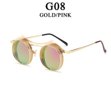 Load image into Gallery viewer, Retro Metal Round Circle Frame Sunglasses For Men New Fashionable New Round Shape Style Glasses For Women New Vintage Luxury Style Retro Sunglasses