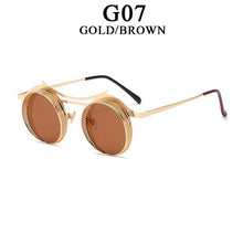 Load image into Gallery viewer, Retro Metal Round Circle Frame Sunglasses For Men New Fashionable New Round Shape Style Glasses For Women New Vintage Luxury Style Retro Sunglasses