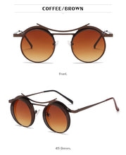 Load image into Gallery viewer, Retro Metal Round Circle Frame Sunglasses For Men New Fashionable New Round Shape Style Glasses For Women New Vintage Luxury Style Retro Sunglasses