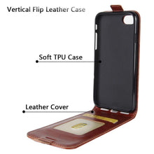 Load image into Gallery viewer, Retro PU Leather Shockproof Magnetic Wallet Flip Case Cover with Card Slot Holder for for iPhone Flip Leather Case for iPhone 12 Mini 6S 7 8+ 6 Plus Luxury Phone Cover for iPhone 11 Pro XR XS Max SE Flip Cases