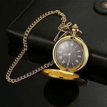 Load image into Gallery viewer, Retro Smooth Men Pocket Watch with Chain