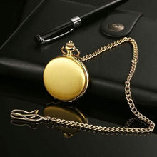 Load image into Gallery viewer, Retro Smooth Men Pocket Watch with Chain