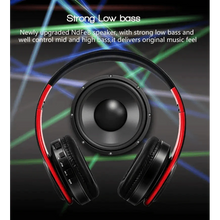 Load image into Gallery viewer, Retro Stereo Earphones Bluetooth Headphone Music Headset FM And Support SD Card With Mic And Volume Control, Wireless And Wired Headset