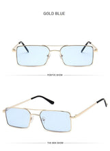 Load image into Gallery viewer, Retro Summer Rectangle Sunglasses For Women Glasses Style New Vintage Design Sun Glasses Metal Lightweight Frame Glasses For Women