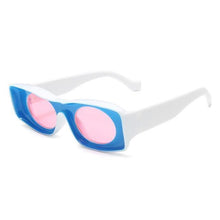 Load image into Gallery viewer, Retro Thick Square Classic New Fashionable & Unique Rectangle Shape New Colorful Sunglasses For Women Blue Pink Yellow Lens Eyewear For Men Sun Glasses Shades